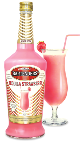 Bartenders "Tequila Strawberry" Cocktail.
