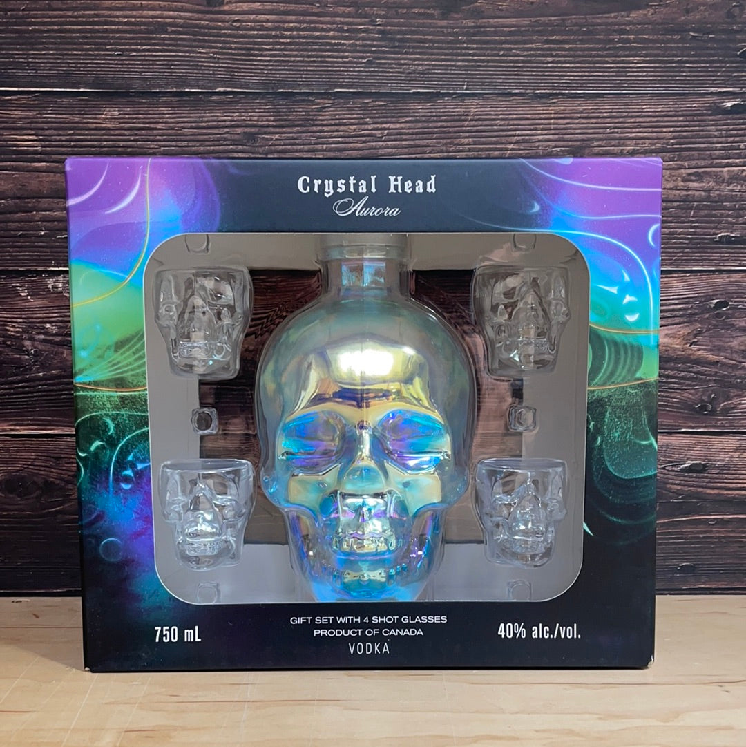 Crystal Head Aurora Gift Box - купить водку Кристал Хэд Аврора 0.7 л в п/у  - цена