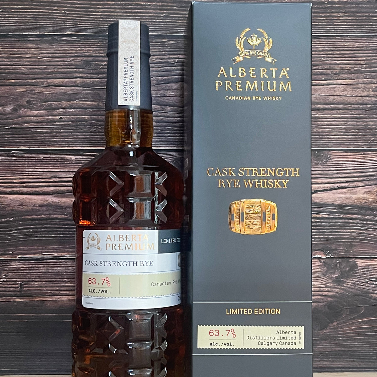Alberta Premium Cask Strength Rye Whiskey W/ Gift Box (63.7% Alc/ Vol ...