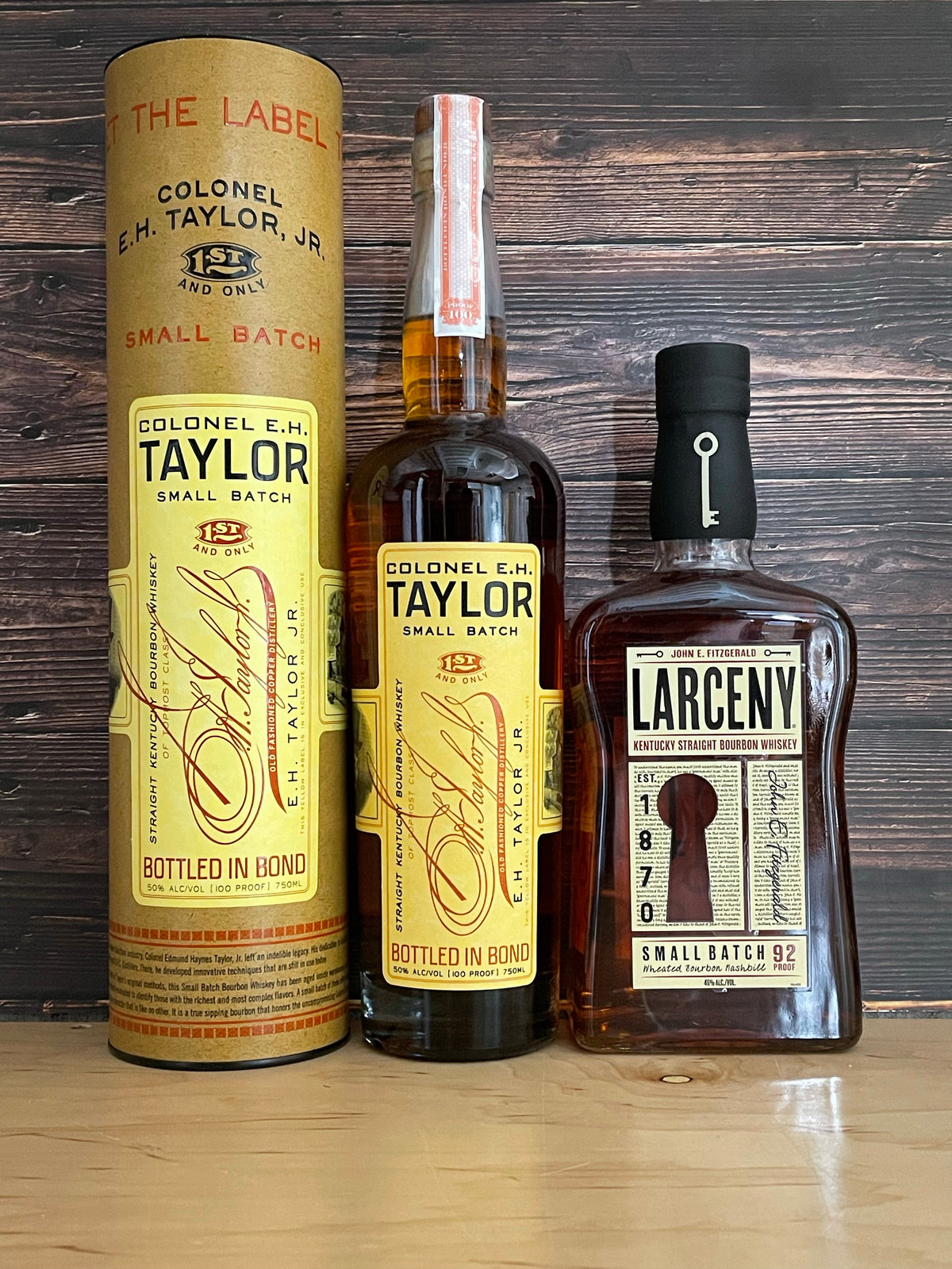 Colonel E.H. Taylor Small Batch & Larceny Small Batch Bourbon 