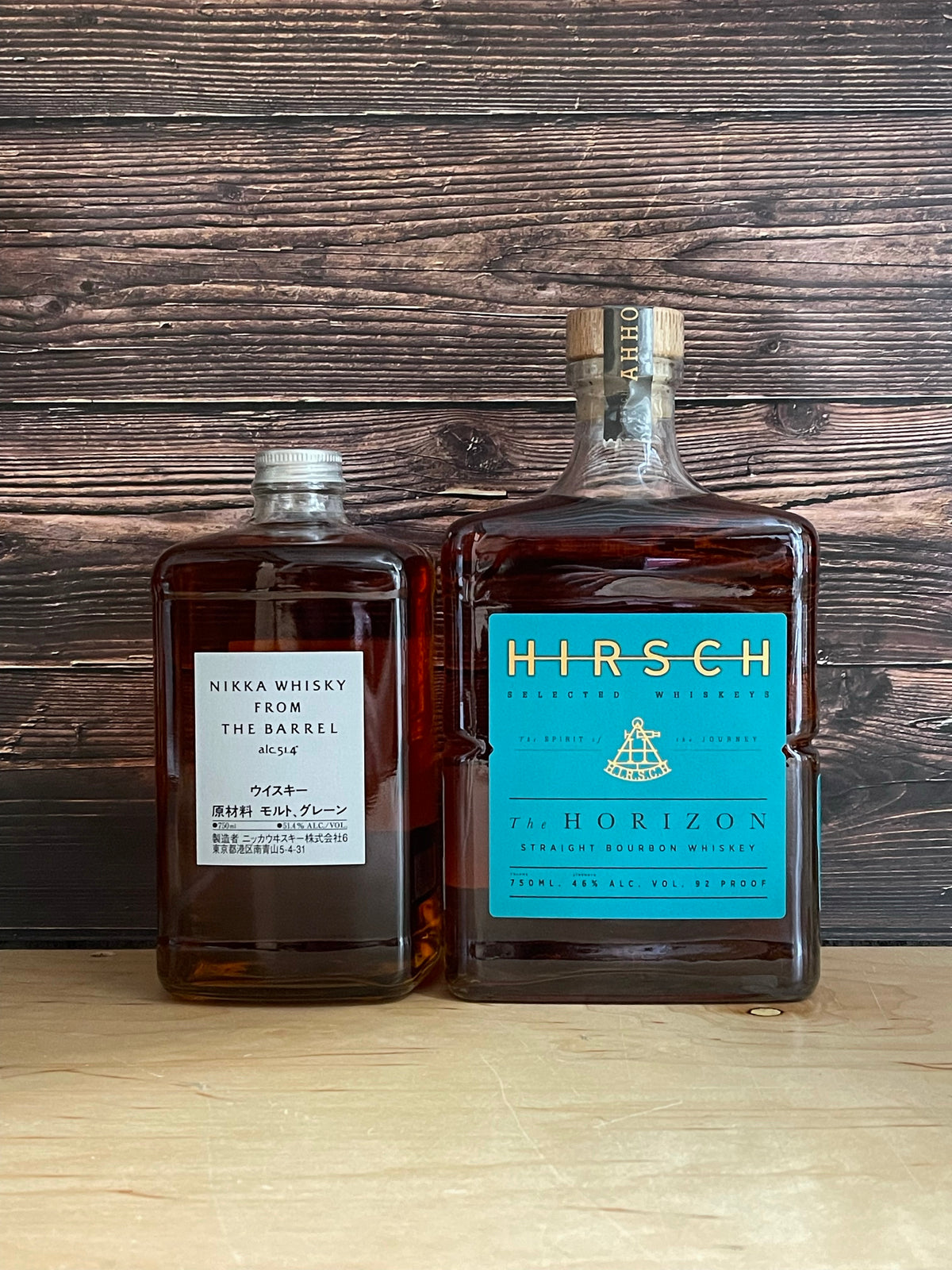 Nikka Whisky From The Barrel & Hirsch Bourbon Whiskey Bundle 