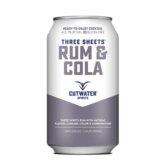 Cutwater "Rum & Cola" Cocktail (4-Pack) (12 Ounce Cans).