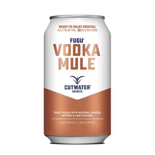 Cutwater "Vodka Mule" Cocktail (4-Pack Can) (12 Ounce Cans).